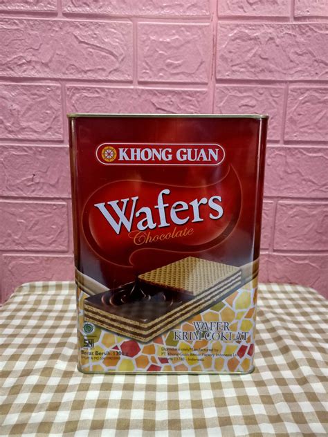 Khong Guan Wafers Coklat Kemasan Kaleng 1300g Dan 600g Lazada Indonesia