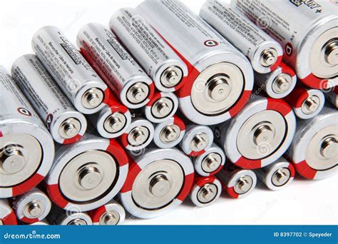 Stacked Batteries Stock Photo Image Of Alkaline Close 8397702