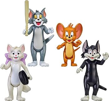 Tom & Jerry Figures in 4 Pack: Tom, Jerry, Toodles & Butch- Recreate ...