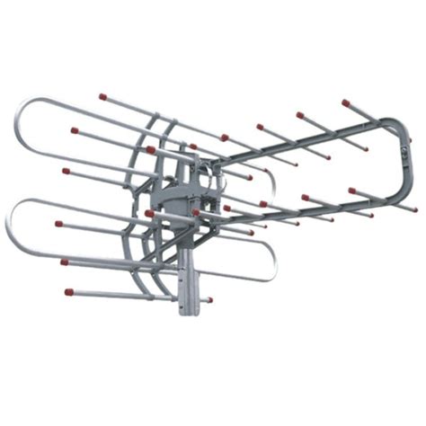 HDTV Outdoor Amplified Antenna Digital HD TV 150 Mile 360 Rotor UHF/VHF ...