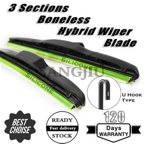 Car Wiper Sections Boneless Hybrid Soft Silicone Wipers For Honda