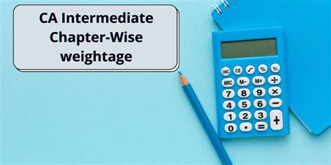 Ca Intermediate Chapter Wise Weightage Caps Academy