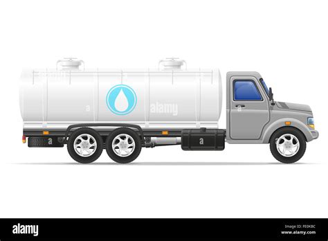 cargo truck  tank  transporting liquids isolated  white