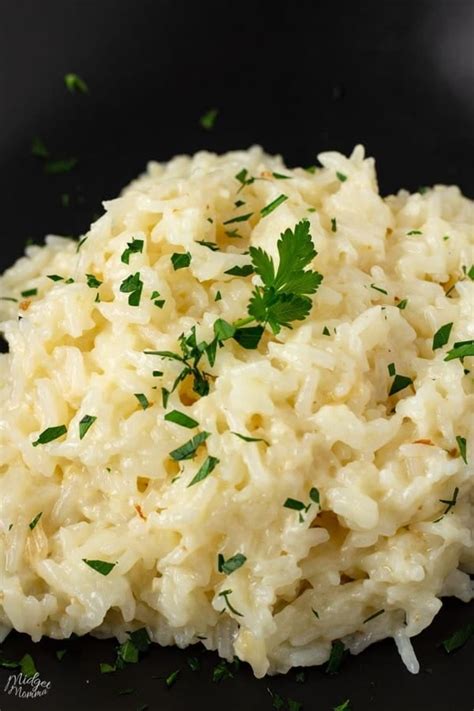 Creamy Parmesan Rice • Midgetmomma