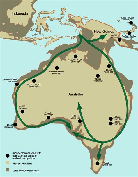 Map Showing Archaeological Data And The Likely Migration Routes Of