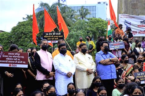 Shiv Sena UBT Supporters Holds A A Silent Protest