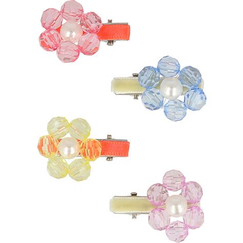 Flower Jewel Hair Clips Meri Meri Hair Accessories Maisonette