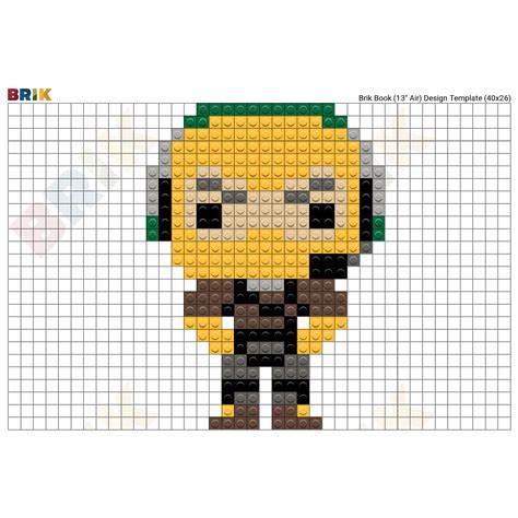 Fortnite Pixel Art Grid