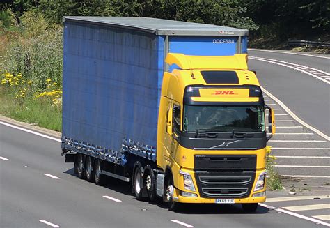 DHL PK69 YJC VOLVO FH GXL DOUBLE DECK TRAILER Gantryboy Flickr