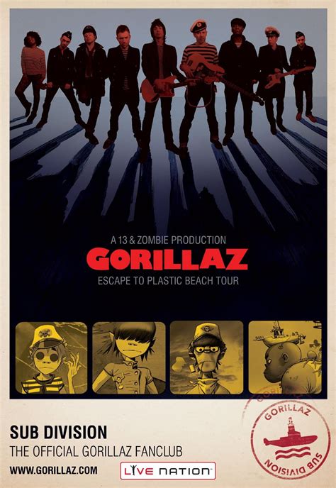 Gorillaz Official Tour Poster Gorillaz Gorillaz Art Gorillaz