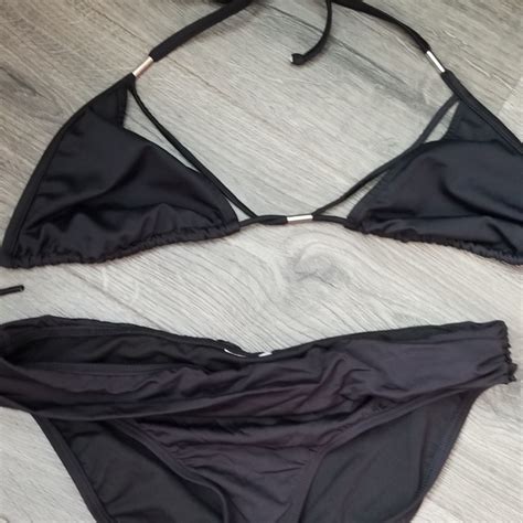 Victoria S Secret Swim Black Bikini Large Poshmark