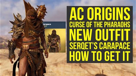 Assassin S Creed Origins DLC NEW AMAZING OUTFIT Serqet S Carapace AC