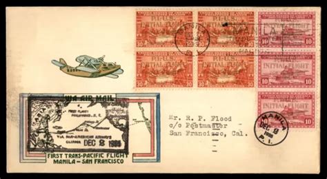 Mayfairstamps Philippines Manila To San Francisco First Flight