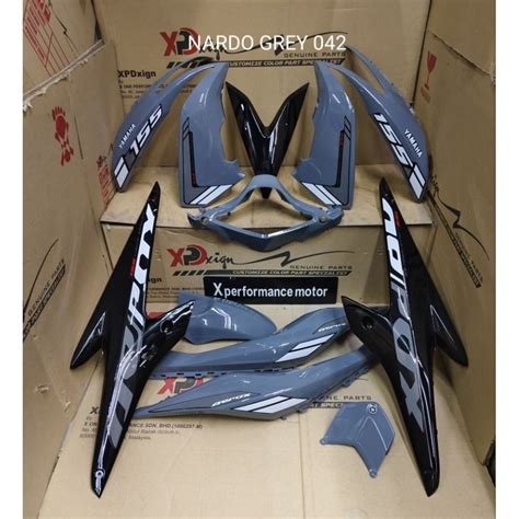 Nvx V Aerox V Ori Hld Coverset Custom Sticker Tanam Nardo Grey Black