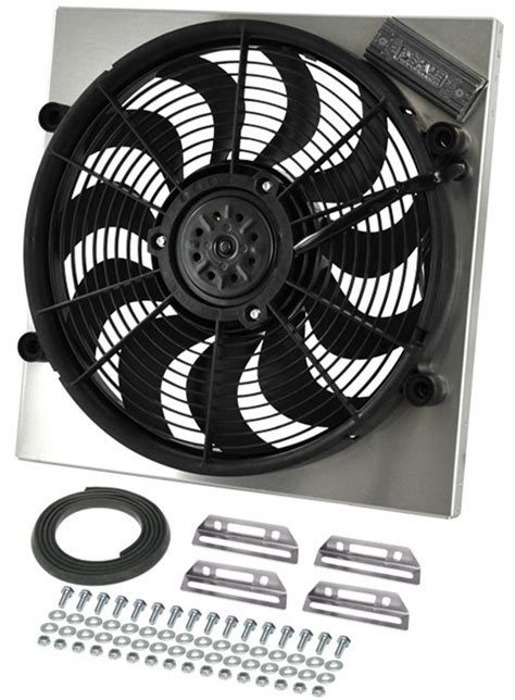 Derale 17 High Output Electric Radiator Fan W Aluminum Shroud