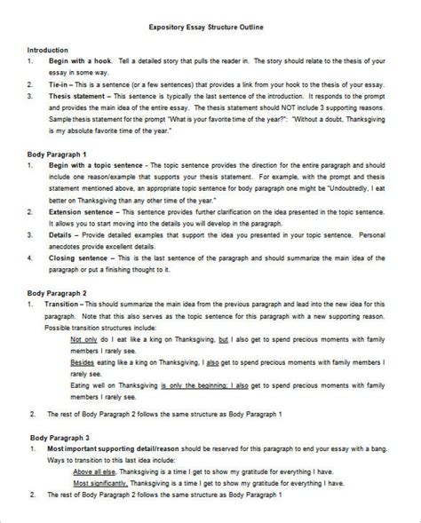 Essay Outline Template 12 Word Pdf Format Download Free And Premium Templates