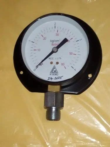 4 Inch 100 Mm H Guru4 X4Kg Cm2 Pressure Gauge 0 To 4 Bar 0 To 60 Psi