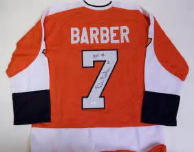 Lot Detail - Bill Barber Signed Flyers Jersey - JSA