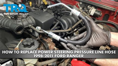 How To Replace Power Steering Pressure Line Hose 1998 2011 Ford Ranger