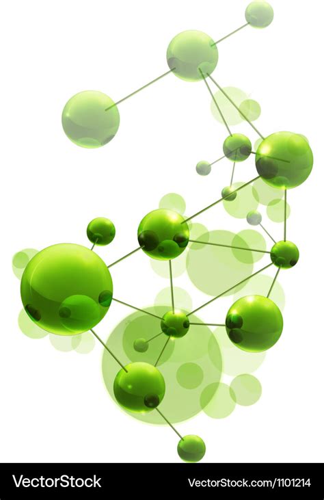 Green Molecule Royalty Free Vector Image Vectorstock