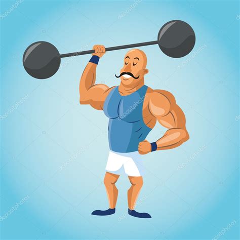 Strength Man Cartoon Of Circus Stock Vector By Jemastock 125200812