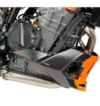 Spoiler Inferiore Puig Per Ktm Duke Dal Carbonio E Arancio