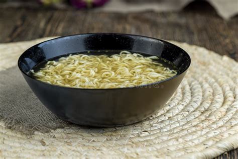 Instant Noodles During Cooking Cooking Dishes Stock Image Image Of