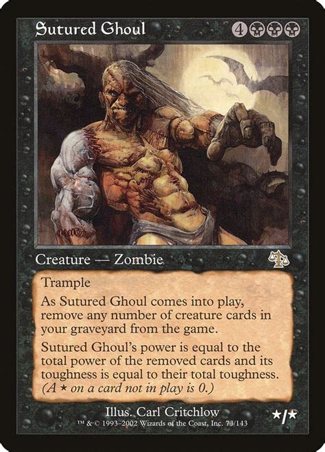 Sutured Ghoul Judgment Magic The Gathering