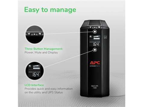 APC UPS 1500VA Battery Backup Surge Protector