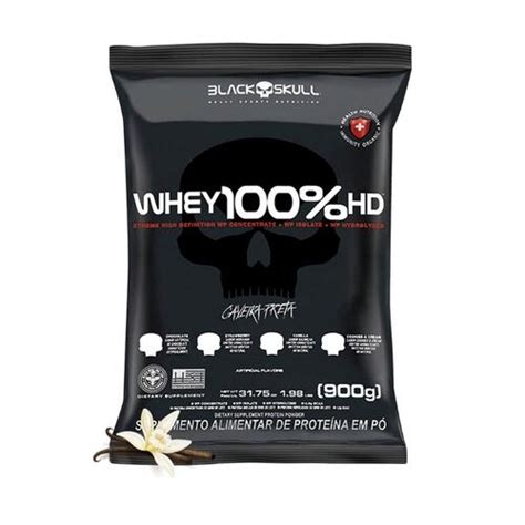 Refil Whey Protein Whey 100 HD 3W WPC WPI E WPH 900g A Partir De