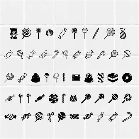 Candy Svg Bundle54 Candy Clipartcandy Silhouettelollipop Svg Sweet