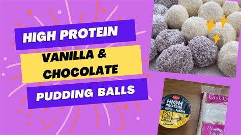 No Bake High Protein Vanilla And Chocolate Balls With High Protein Pudding From Lidl Vegan