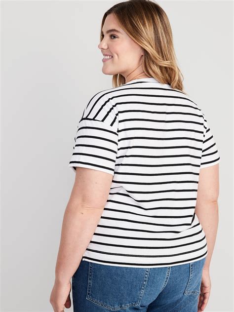 Vintage Striped Drop Shoulder T Shirt Old Navy