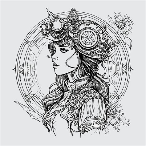 Steampunk Girl Illustrations Embracing The Retro Futuristic Aesthetic