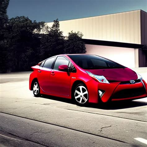 Toyota Prius With Flames Painted On It Stable Diffusion