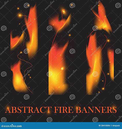 Fire Banners Vector Background Royalty Free Stock Image Image 28410006