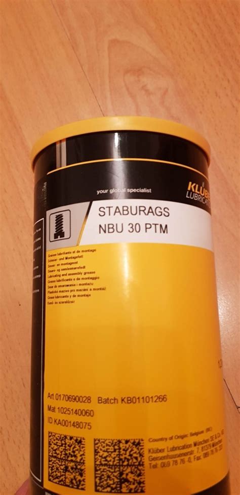 Kluber Lubrications Staburags Nbu Ptm Kamienna G Ra Kup Teraz Na