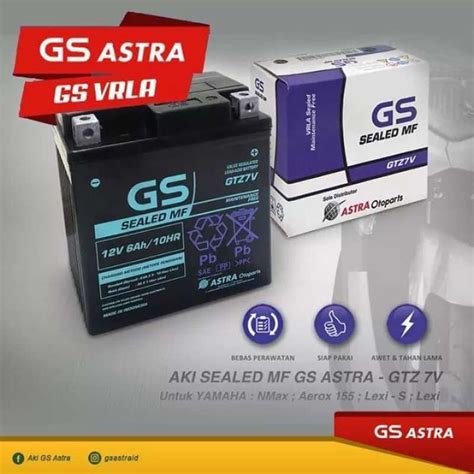 Jual Aki Motor Yamaha Lexi Gs Astrs Gtz 7V Original 100 Di Seller