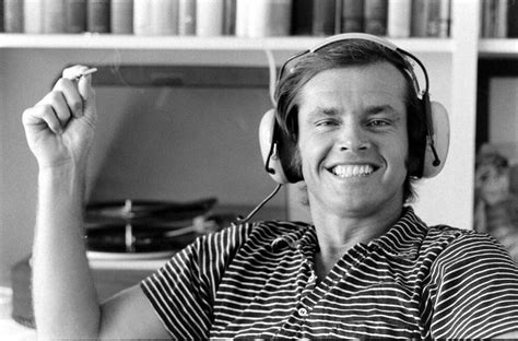 Jack Nicholson Listening To Music Photographic Print For Sale