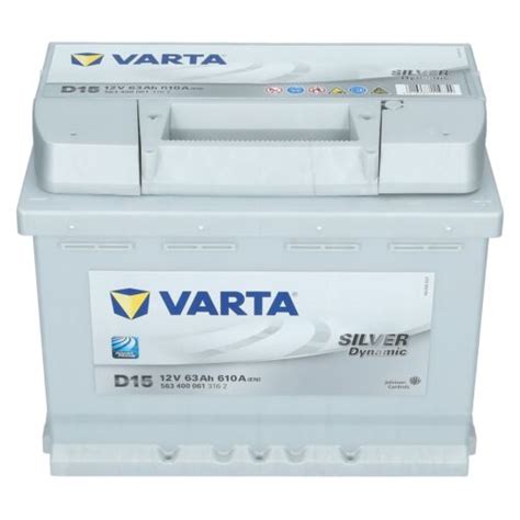 Varta Silver Dynamic D15 63 Ah 610aen Autobatterie Starterbatterie