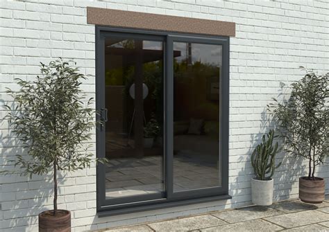 Part Q Mm Upvc Anthracite Grey Sliding Doors Lh Sliding Rh Fixed