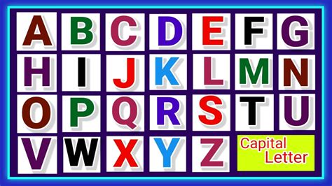 Capital Letters A To Z