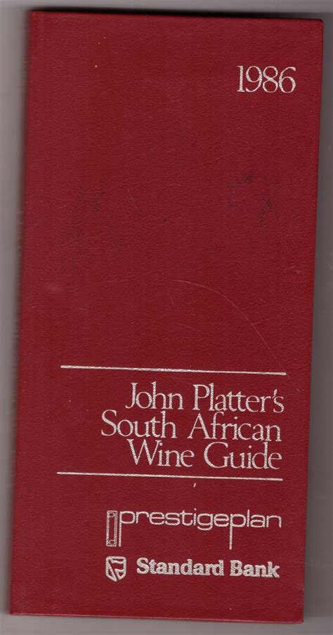 John Platters South African Wine Guide Bakgat Books