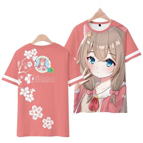 เสอยด Hentai VTuber Hololive 3D Printing T shirt ผชายและผหญงแฟชนบวกขนาดเสอยด Kid