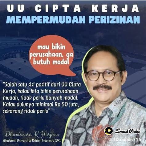 UU Ciptakerja Permudah Perizinan Pendirian UMKM UUCiptaKerja