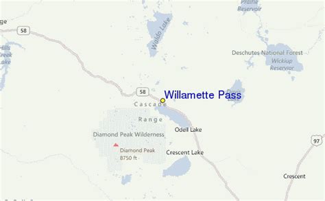 Willamette Pass Ski Resort Guide Location Map And Willamette Pass Ski Holiday Accommodation