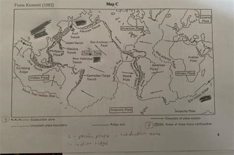 Solved Part 3: Global Distribution of Earthquakes 1. Map B | Chegg.com