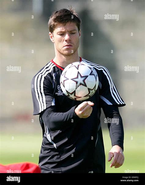 Liverpools Xabi Alonso During A Training Session At Melwood Hi Res