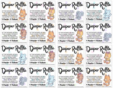 How to do a diaper raffle a guide for baby showers plus free printable