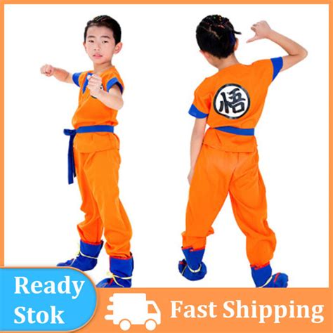 Fastshipment Anime Dragon Ball Z Costumes Halloween Goku Cosplay Suit